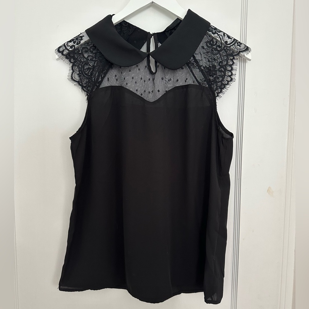 Shein black blouse